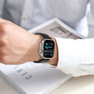 Найлонова каишка за Apple Watch 6/7/8/9/10/SE/Ultra 1-2 (44/45/46/49 mm) от Tech-Protect Nylon Stripe - Crayon Grey