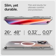 Удароустойчив, твърд кейс с MagSafe за iPhone 16 Pro от Spigen Ultra Hybrid T - Бял