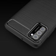 Удароустойчив кейс за Samsung Galaxy A03S от Tech-Protect TPUcarbon - черен