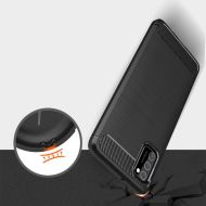 Удароустойчив кейс за Samsung Galaxy A03S от Tech-Protect TPUcarbon - черен