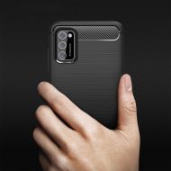 Удароустойчив кейс за Samsung Galaxy A03S от Tech-Protect TPUcarbon - черен