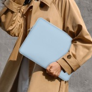 Текстилен калъф за лаптоп 15-16 инча от Tech-Protect NeoSlim - Winter Blue