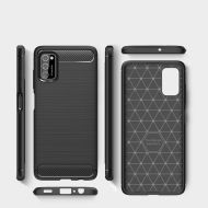 Удароустойчив кейс за Samsung Galaxy A03S от Tech-Protect TPUcarbon - черен