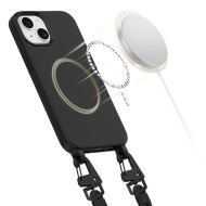 Кейс с ремък и MagSafe за iPhone 13 от Tech-Protect Magnecklace - Черен