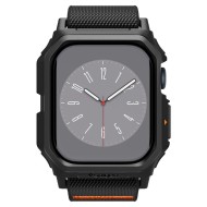 Текстилна каишка и кейс за Apple Watch 10 (46mm) от Spigen Lite Fit Pro - Черен мат