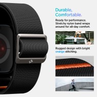 Текстилна каишка и кейс за Apple Watch 10 (46mm) от Spigen Lite Fit Pro - Черен мат