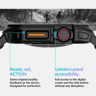 Текстилна каишка и кейс за Apple Watch 10 (46mm) от Spigen Lite Fit Pro - Черен мат