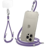 Универсален комплект връзки за смартфон от Spigen Strap Set Crossbody & Wrist - Deep Purple