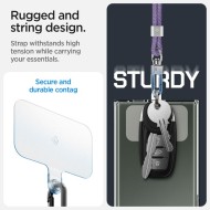 Универсален комплект връзки за смартфон от Spigen Strap Set Crossbody & Wrist - Deep Purple