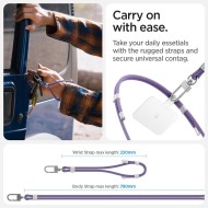 Универсален комплект връзки за смартфон от Spigen Strap Set Crossbody & Wrist - Deep Purple