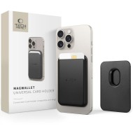 Универсален магнитен картхолдър  за телефон с MagSafe от Tech-Protect MagWallet  - Черен