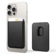 Универсален магнитен картхолдър  за телефон с MagSafe от Tech-Protect MagWallet  - Черен