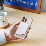 Външна батерия с MagSafe Tech-Protect PB33 LifeMag 5 000 mAh - Сребриста