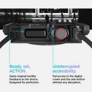 Удароустойчив кейс за Apple Watch 10 (46mm) от Spigen Rugged Armor - Черен мат
