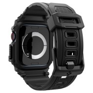 Удароустойчив кейс с каишка за Apple Watch 10 (46mm) от Spigen Rugged Armor Pro - Черен мат