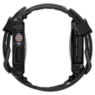 Удароустойчив кейс с каишка за Apple Watch 10 (46mm) от Spigen Rugged Armor Pro - Черен мат