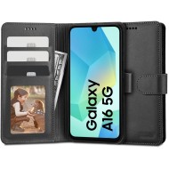 Кожен тефтер за Samsung Galaxy A16 4G / 5G от Tech-Protect Wallet - Черен