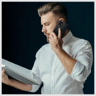 Кожен тефтер за Samsung Galaxy A16 4G / 5G от Tech-Protect Wallet - Черен