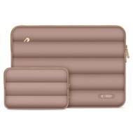 Калъф тип джоб за лаптоп 15"-16" инча от Tech-Protect Puffy - Walnut