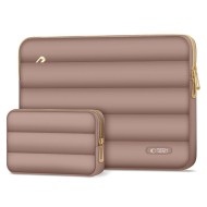 Калъф тип джоб за лаптоп 15"-16" инча от Tech-Protect Puffy - Walnut