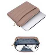 Калъф тип джоб за лаптоп 15"-16" инча от Tech-Protect Puffy - Walnut
