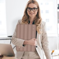 Калъф тип джоб за лаптоп 15"-16" инча от Tech-Protect Puffy - Walnut