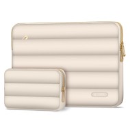 Калъф тип джоб за лаптоп 15"-16" инча от Tech-Protect Puffy - Sand