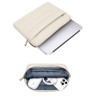 Калъф тип джоб за лаптоп 15"-16" инча от Tech-Protect Puffy - Sand