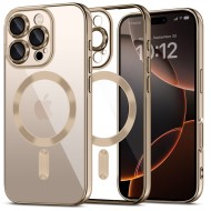 Твърд кейс с MagSafe и протектор за камерата на iPhone 16 Pro Max от Tech-Protect MagFlex - Shiny Desert