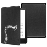 Кожен тефтер за Kindle 11 (2022) / 12 (2024) от Tech-Protect Smartcase - Черена котка