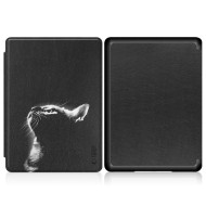 Кожен тефтер за Kindle 11 (2022) / 12 (2024) от Tech-Protect Smartcase - Черена котка