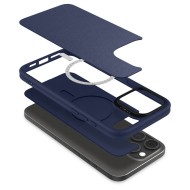 Кожен кейс с MagSafe за iPhone 16 Pro Max от Spigen Cyrill Kajuk Mag - Navy