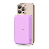 Външна батерия с MagSafe 15W от Tech-Protect PB12 LifeMag 20 000 mAh - Лилав