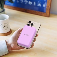 Външна батерия с MagSafe 15W от Tech-Protect PB12 LifeMag 20 000 mAh - Лилав