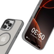 Кейс с MagSafe за iPhone 16 Pro от Tech-Protect MagEdge - Titanium / Gunmetal 