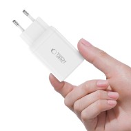 Зарядно за IOS и Android с GaN и PD 45W от Tech-Protect NC45W-GAN - Бял