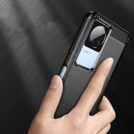 Удароустойчив кейс за Xiaomi Poco F4 5G от Tech-Protect TPUcarbon - черен