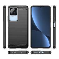 Удароустойчив кейс за Xiaomi Poco F4 5G от Tech-Protect TPUcarbon - черен