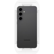 2 стъклени протектора за дисплей на Samsung Galaxy S24 FE от Spigen Glas.TR "Ez Fit" - Прозрачни