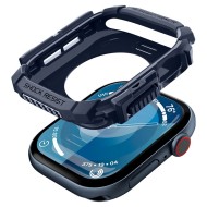 Удароустойчив кейс за Apple Watch 10 (46mm) от Spigen Rugged Armor - Navy Blue
