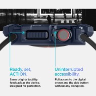 Удароустойчив кейс за Apple Watch 10 (46mm) от Spigen Rugged Armor - Navy Blue