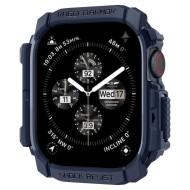 Удароустойчив кейс за Apple Watch 10 (46mm) от Spigen Rugged Armor - Navy Blue