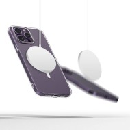 Силиконов кейс с MagSafe за iPhone 14 Pro Max от Tech-Protect FlexAir - Прозрачен