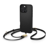 Кожен кейс с ремък и MagSafe за iPhone за 16 Pro от Spigen Cyrill Kajuk Classic Charm - Black
