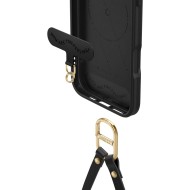 Кожен кейс с ремък и MagSafe за iPhone за 16 Pro от Spigen Cyrill Kajuk Classic Charm - Black