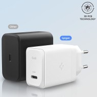 Универсално зарядно устройство с PD 3.0 и PPS 65W от Spigen Arcstation Pro GaN-651 + USB-C кабел - Черен