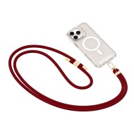 Универсален ремък 75 см за смартфон от Tech-Protect C7S Rope Crossbody – Mulberry / Gold 