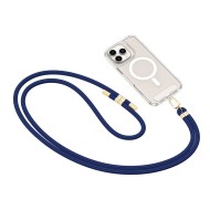 Универсален ремък 75 см за смартфон от Tech-Protect C7S Rope Crossbody – Син / Златист