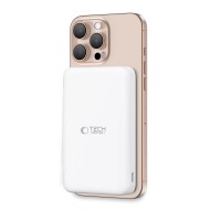 Външна батерия с 10 000mAh и MagSafe от Tech-Protect PB24 LifeMag QI2 15W - Бял