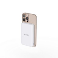 Външна батерия с 10 000mAh и MagSafe от Tech-Protect PB24 LifeMag QI2 15W - Бял